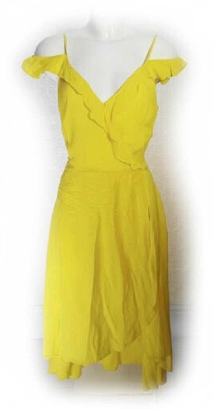 Magnifique robe d'été jaune