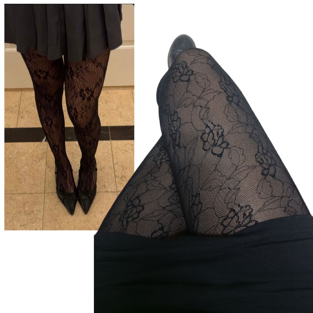 Collant dentelle hyper tendance/ lace tights 