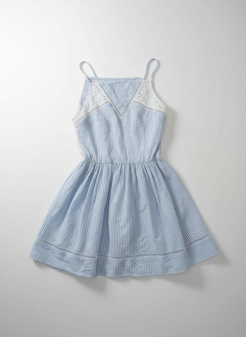 Robe 👗 bleu rayé 