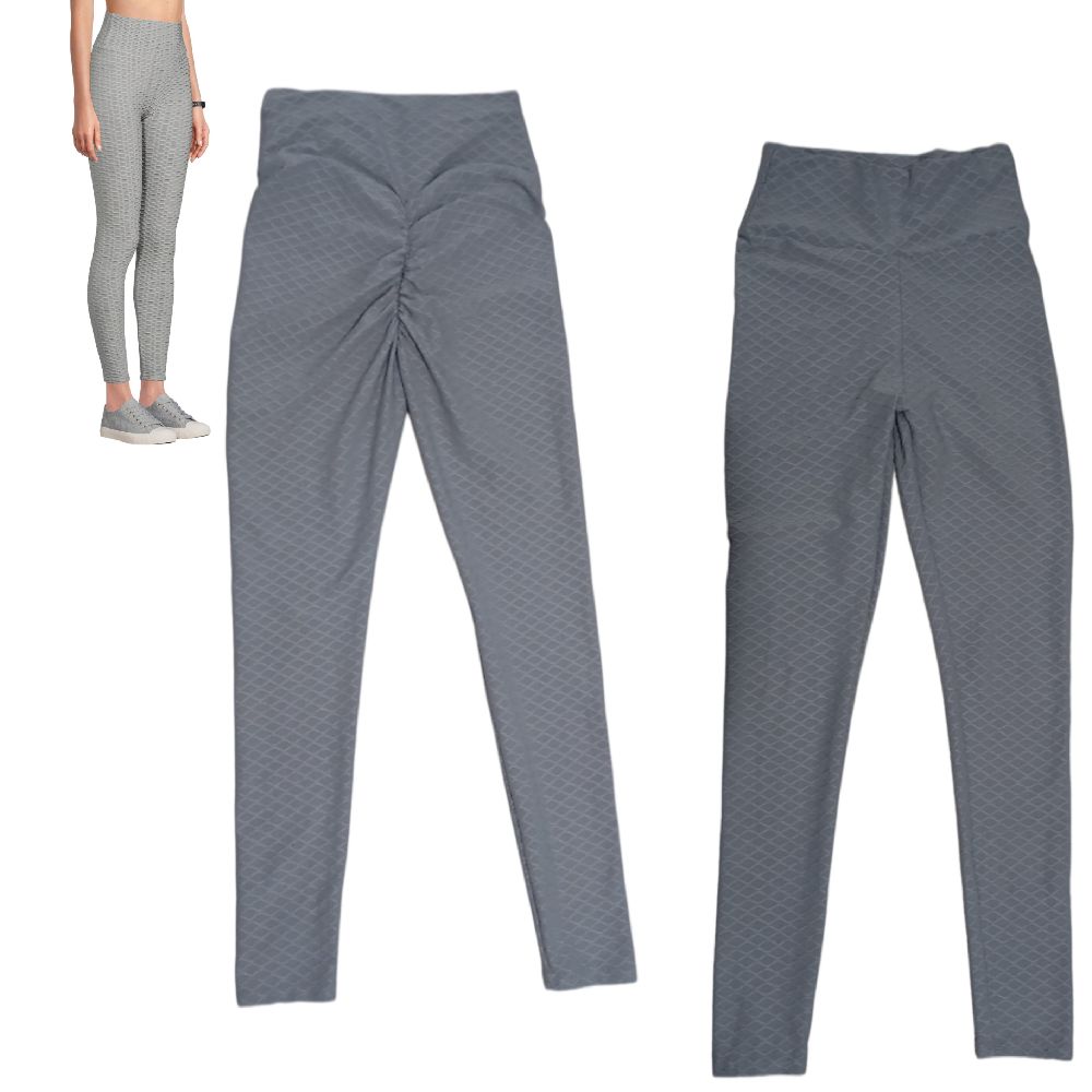 Scrunch butt leggings/ legging sport gris effet lift
