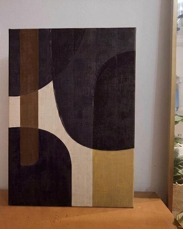 Tableau fait main en acrylique sur toile signée 