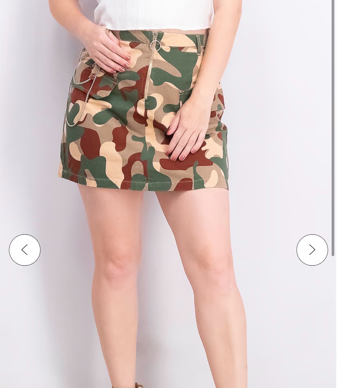 Camouflage Cargo Skirt / jupe