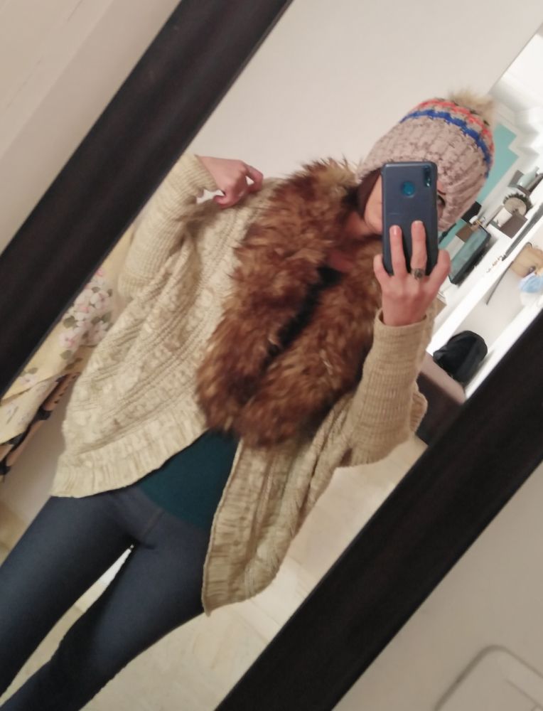 Gilet col fausse fourrure taille M tlabiss S XS ET L