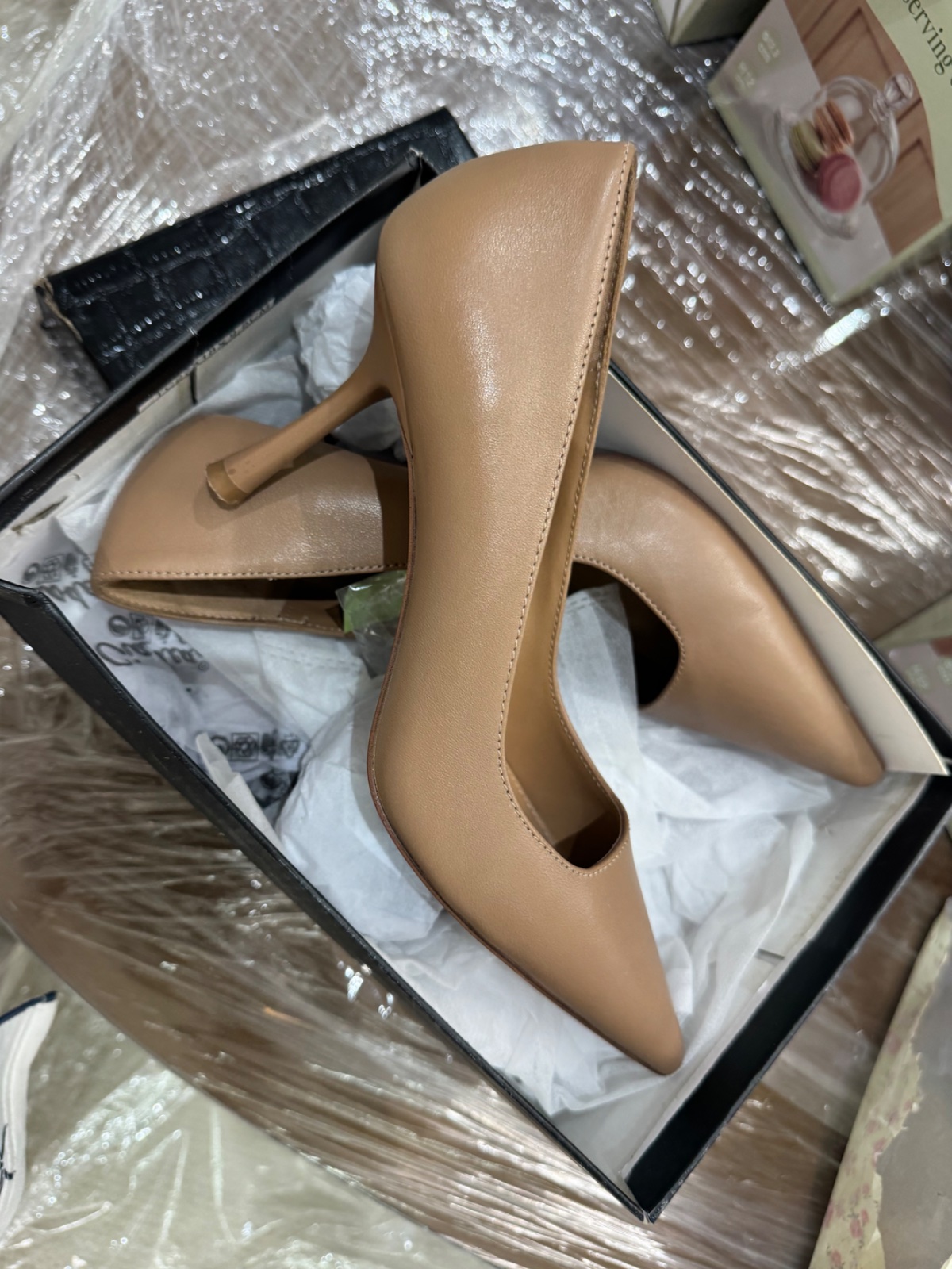 Escarpins beige mango taille 37 en parfait etat 