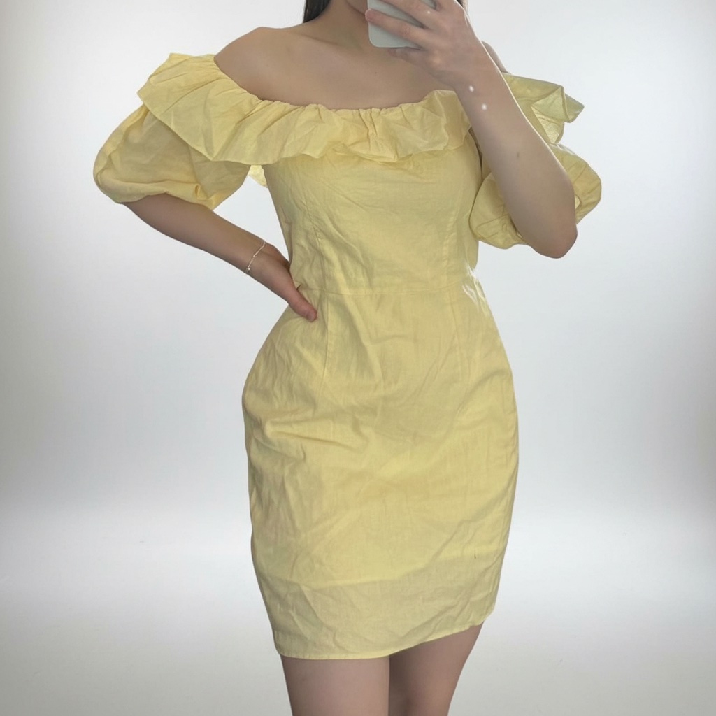 Robe jaune H&M💛💛💛💛💛💛