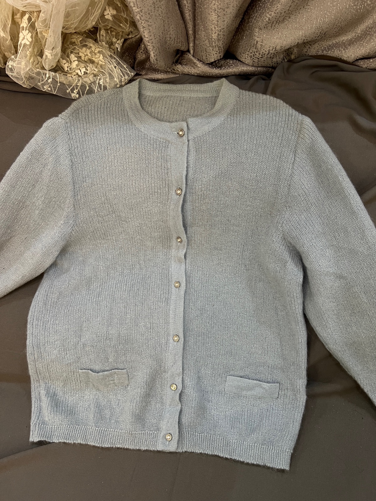 Gilet d’hiver bleu clair