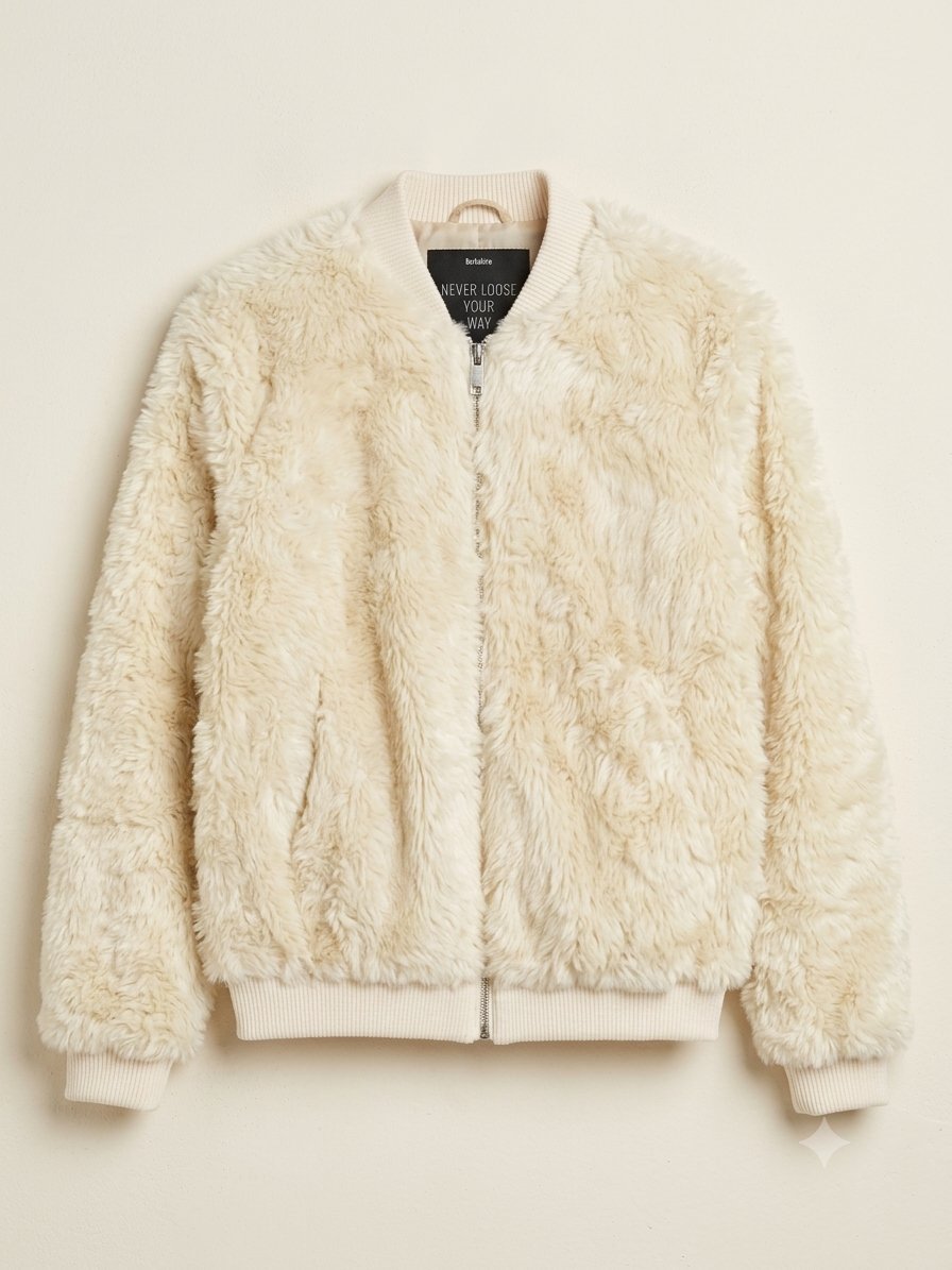 Un jacket blanck avec forure 