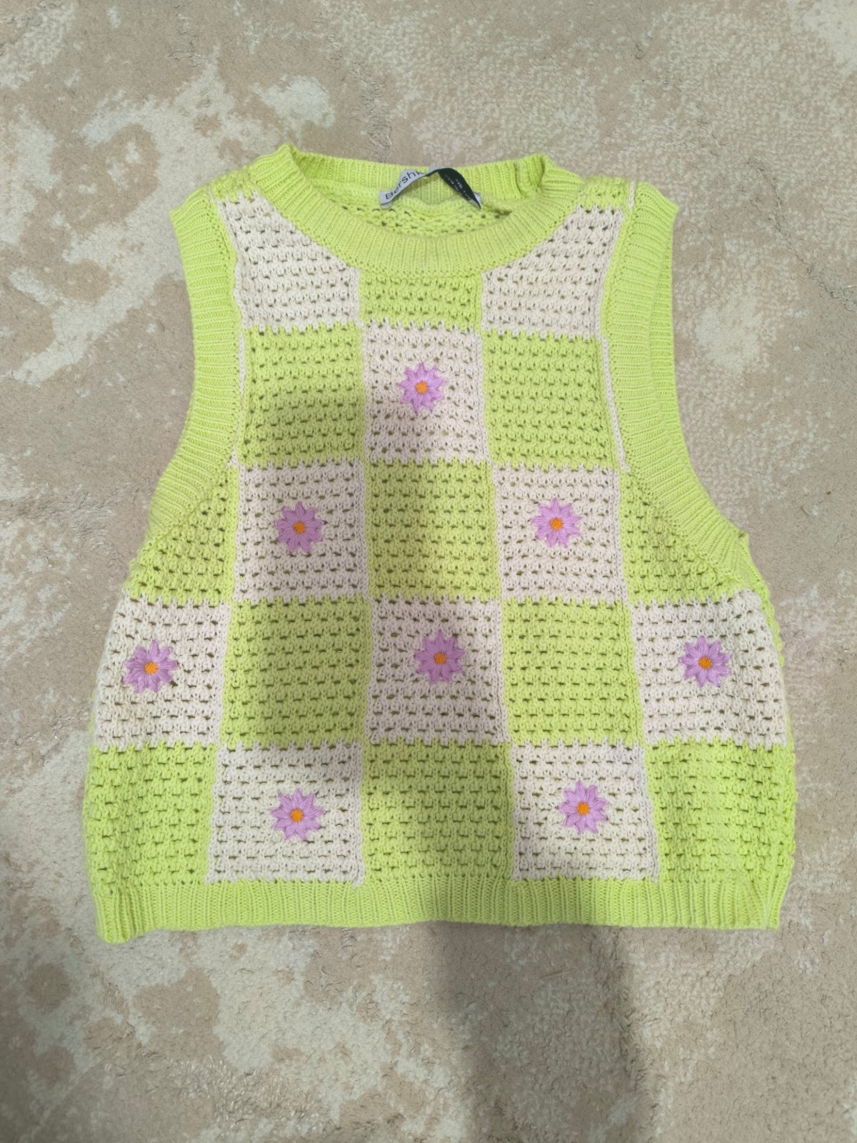 Débardeur femme en vert citron
