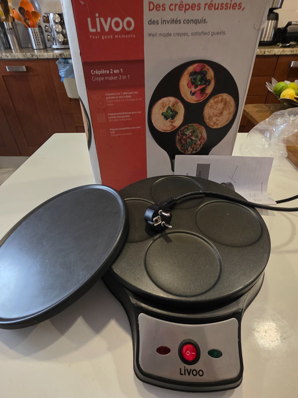 Crêpière 2 en 1 