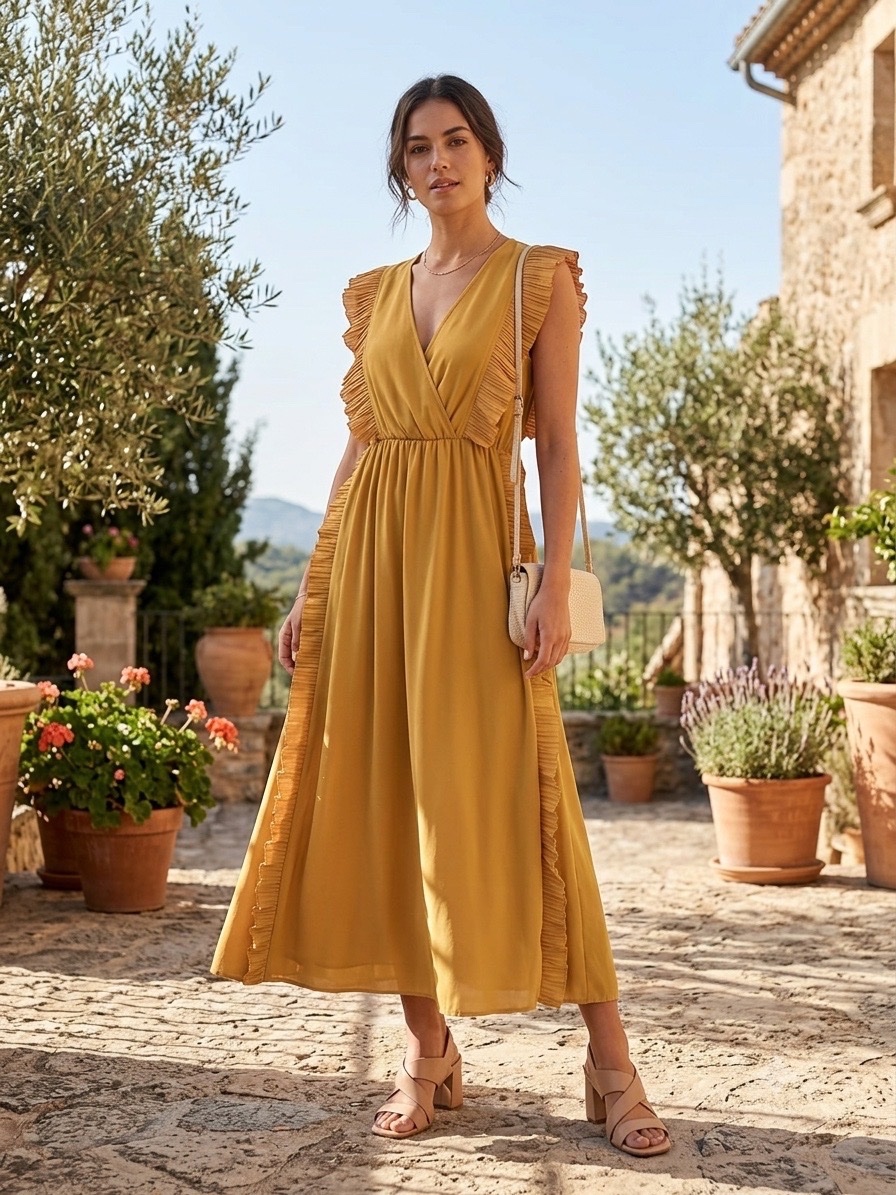 Robe sans manche longue 