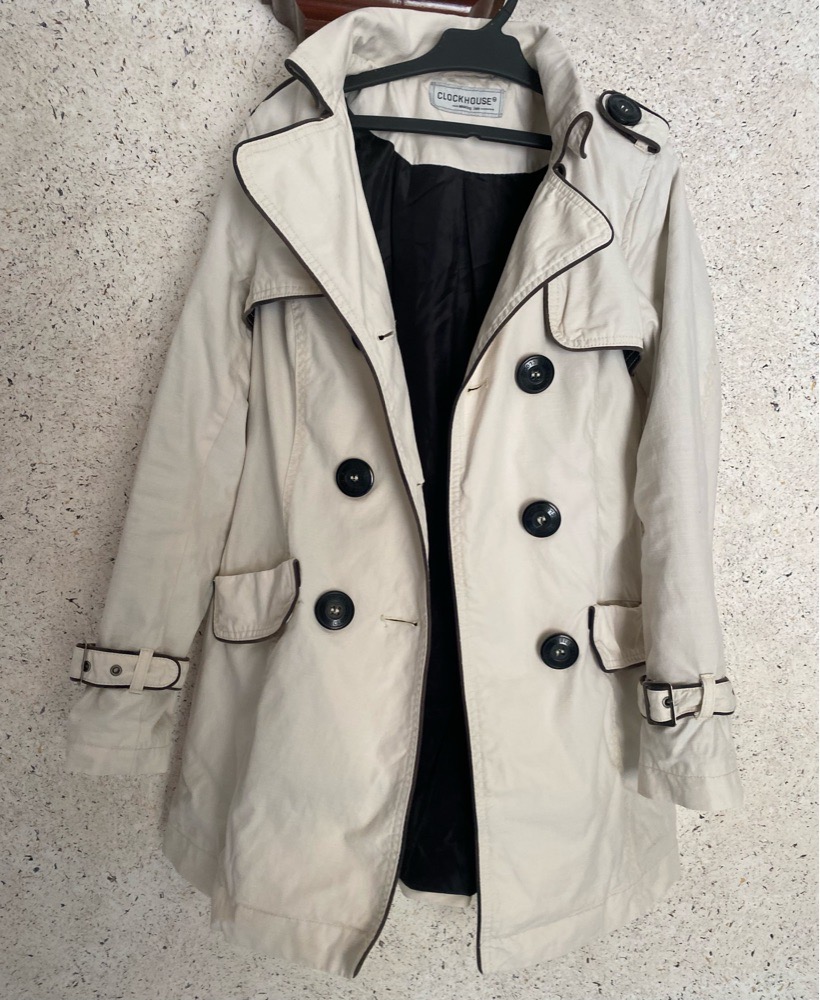 Trenche -coat  avec doublure blanc casée importé 🇮🇹