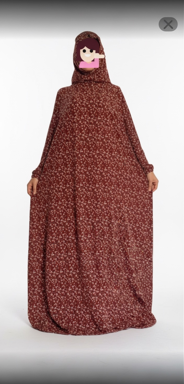  Taille standard (36-50)طقم صلاة احمر زهري فضفاض مستورد