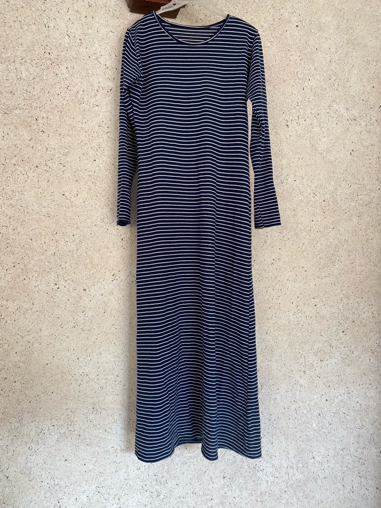 Robe bleu rayée en blanc importé 🇹🇷