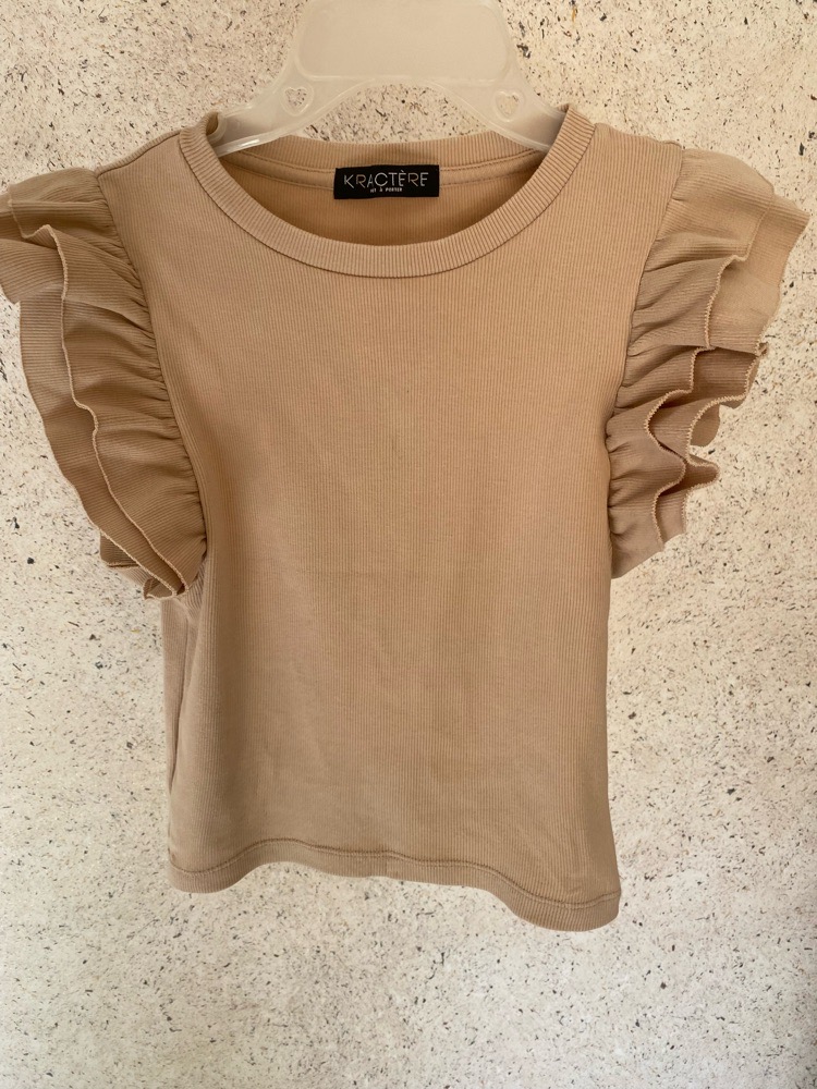 Pull importé 🇫🇷 papillion camel (style top) 44 cm hauteur