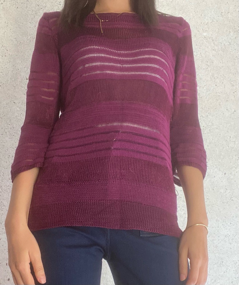 Pull 3/4 taille m/L violet importé 🇫🇷