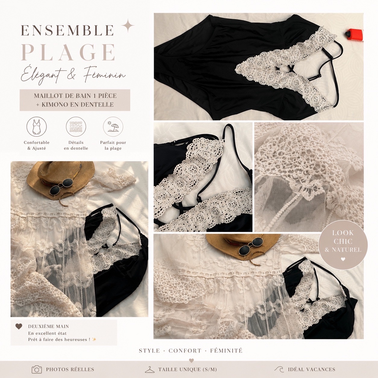 Élégant ensemble de plage