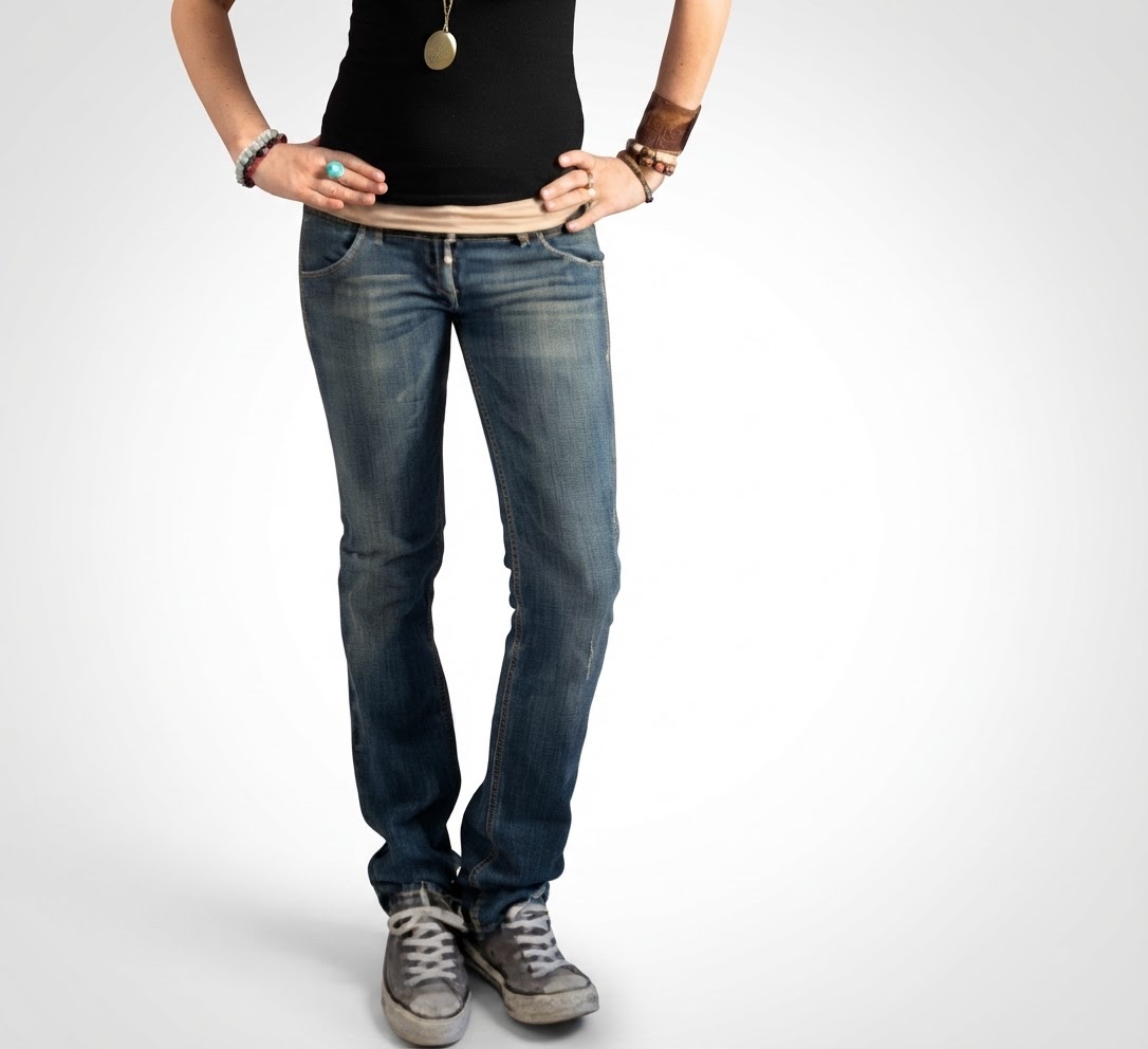 Low rise jeans
