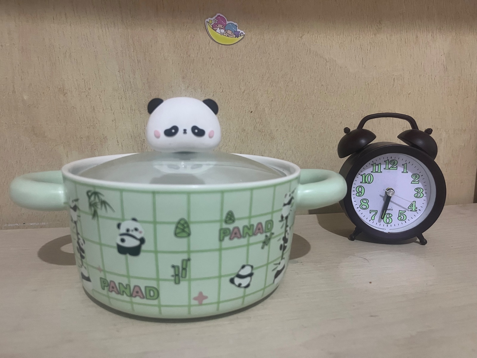 Mini casserole kawaii panda avec couvercle 🐼💚