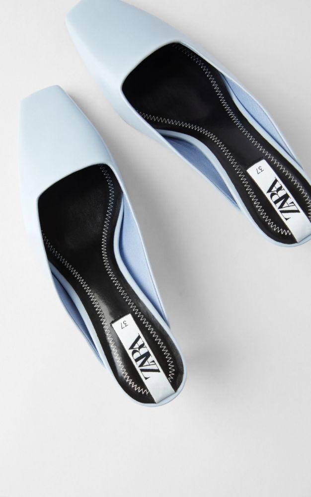 mules jaunes zara