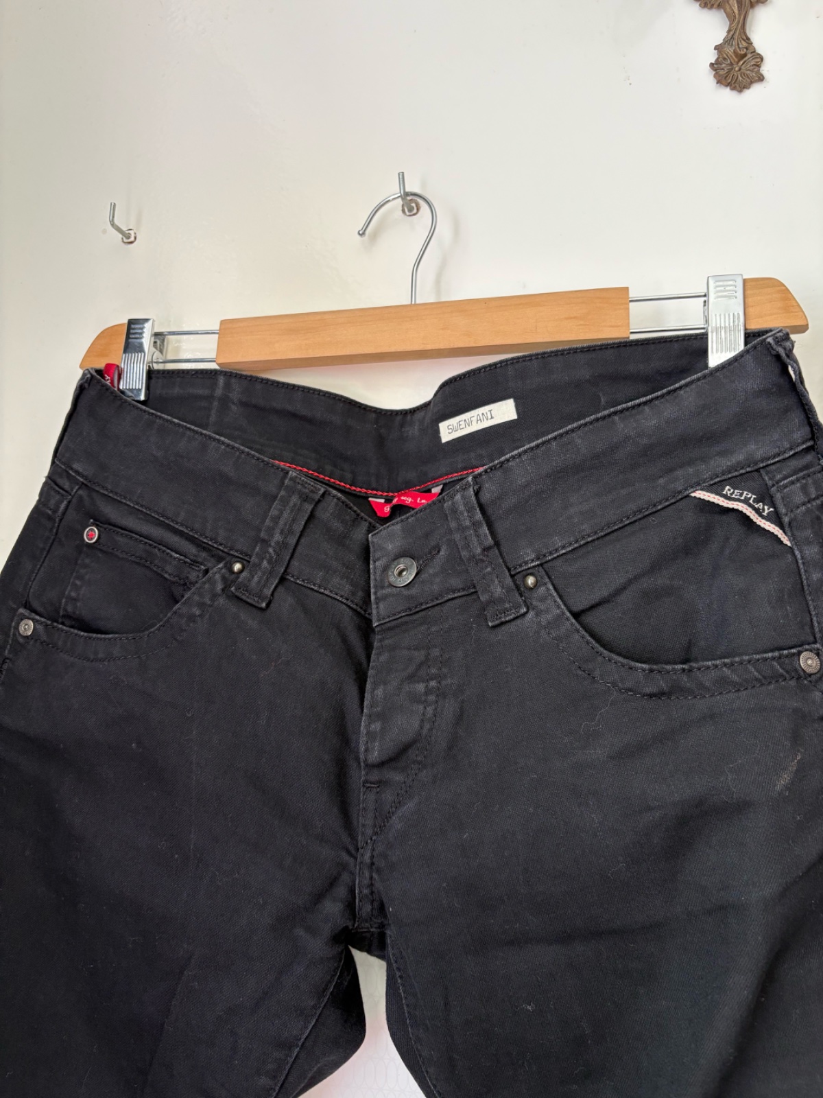 Ultra low rise vintage replay jeans