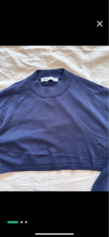 Zara cropped sweater 