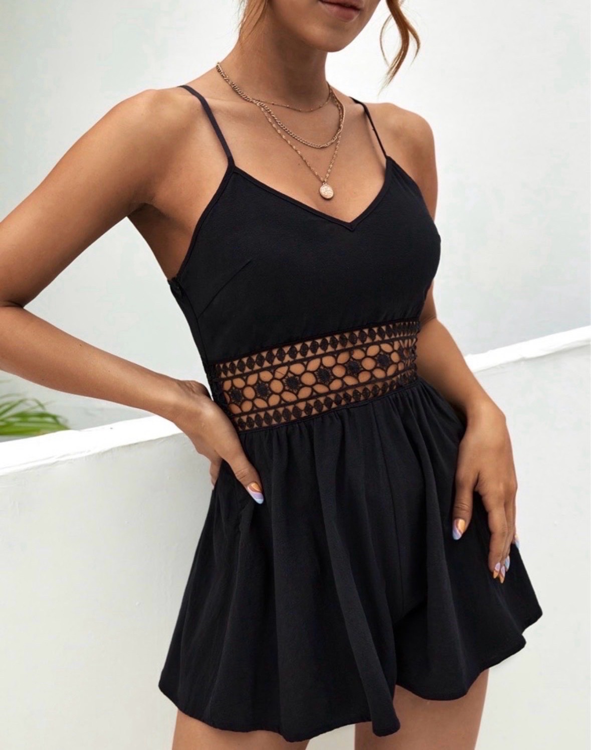 Combi short shein avec etiquette et pochette shein