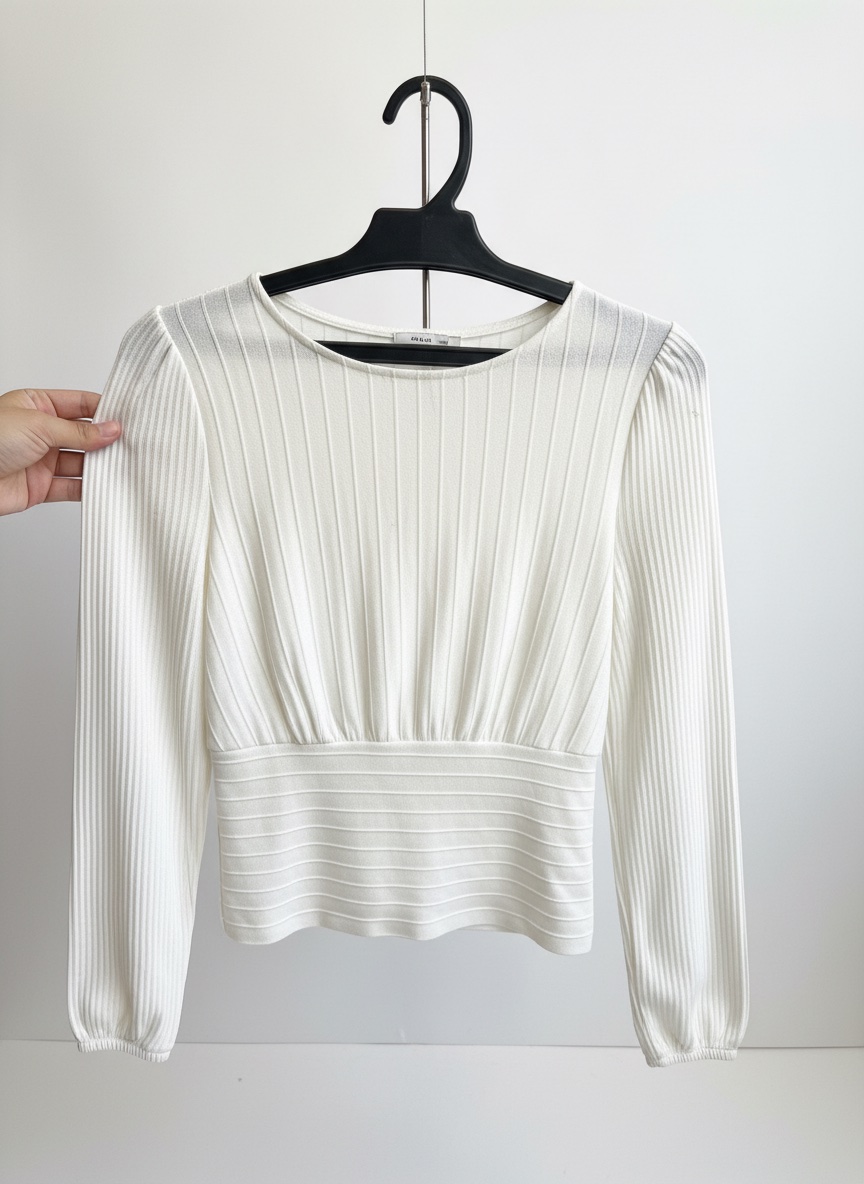 Banded waist top h&m