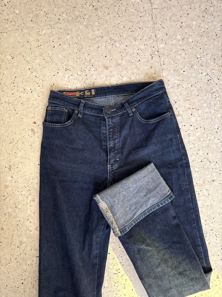Jean flare vintage avec reverts