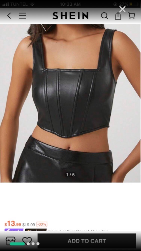 Top corset shein