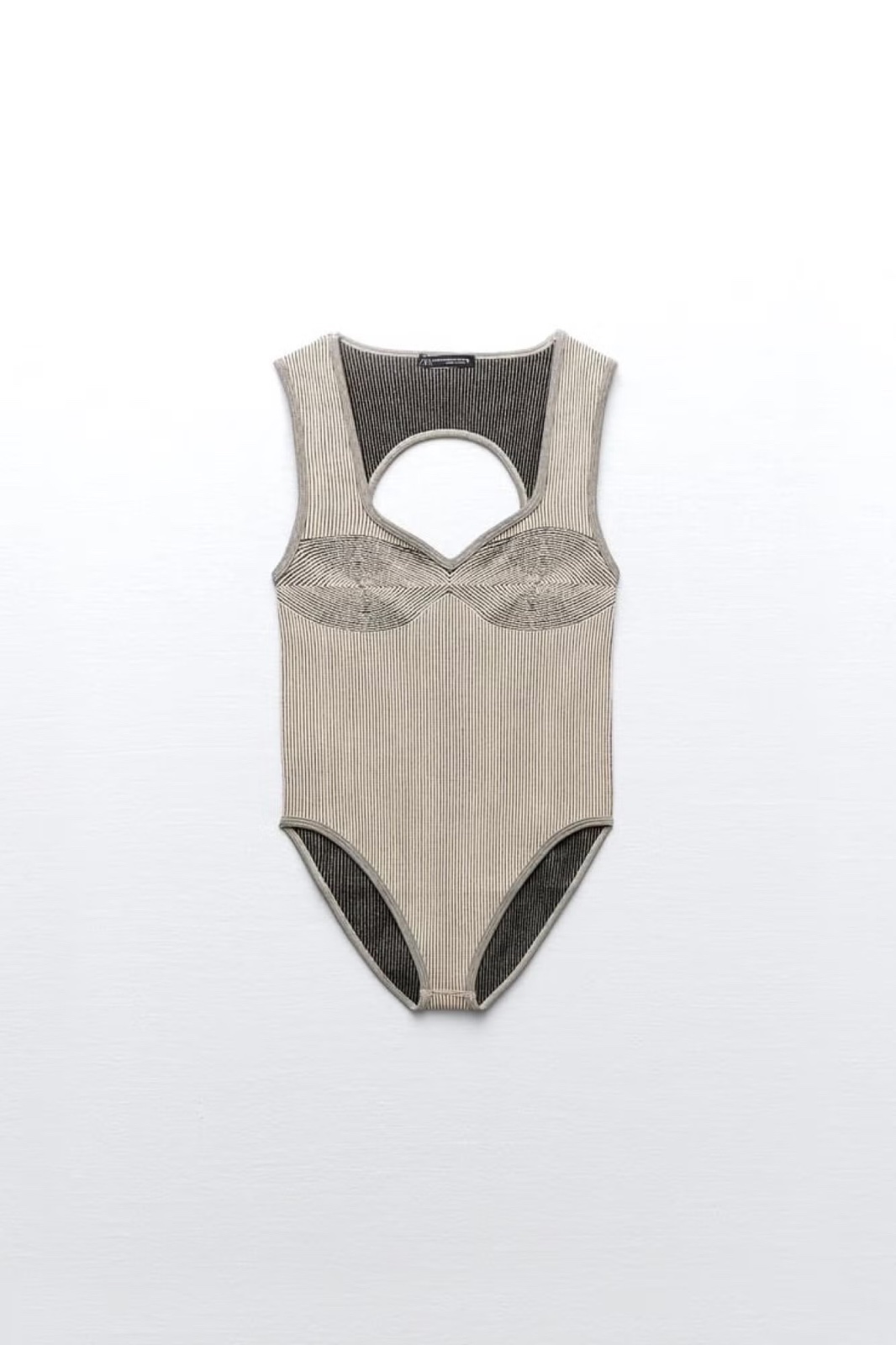Zara sleeveless ribbed bodysuit