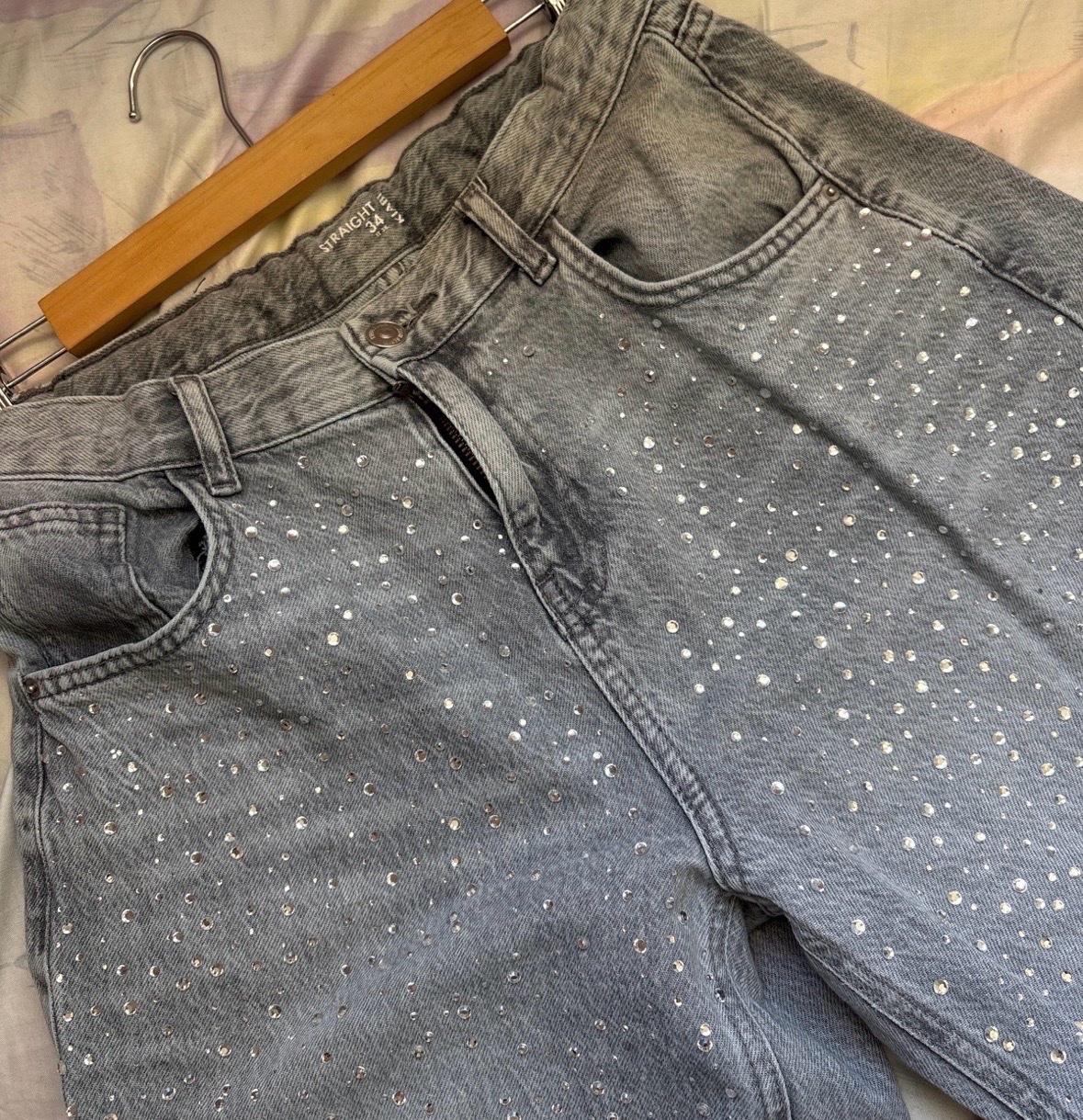 Jean avec strass Kiabi