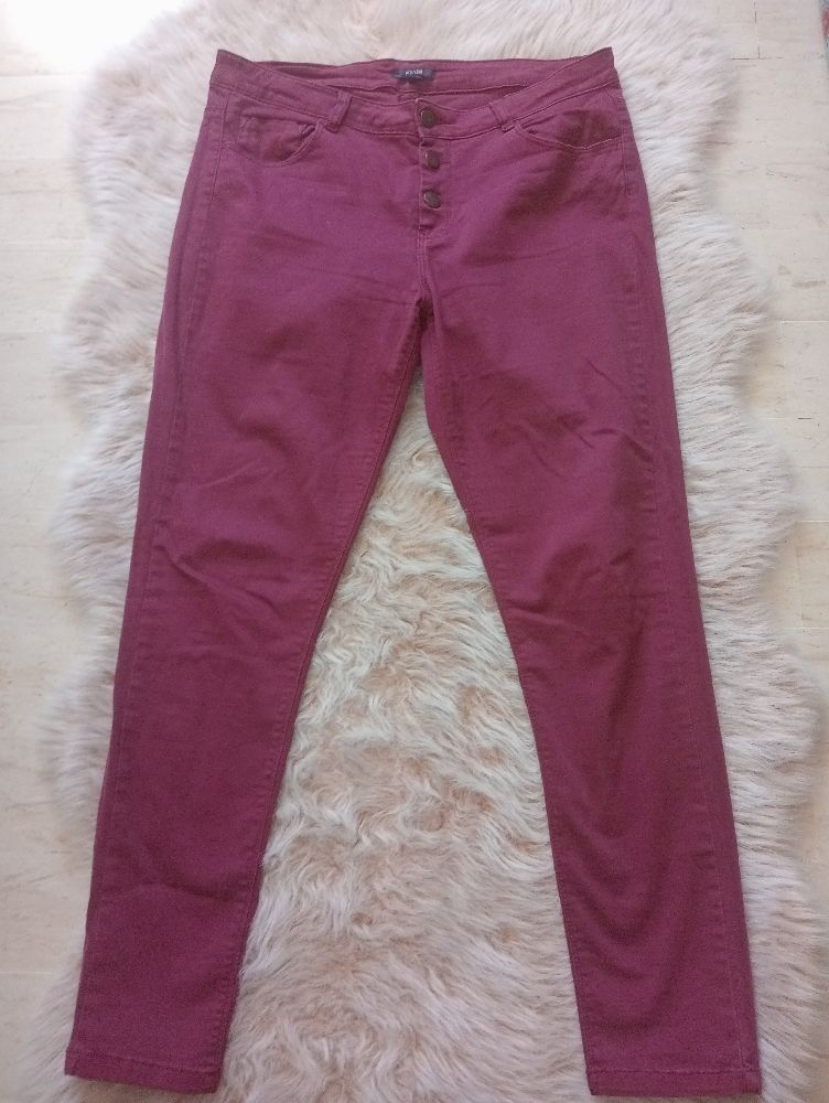 Djean étroit rouge bordeaux 