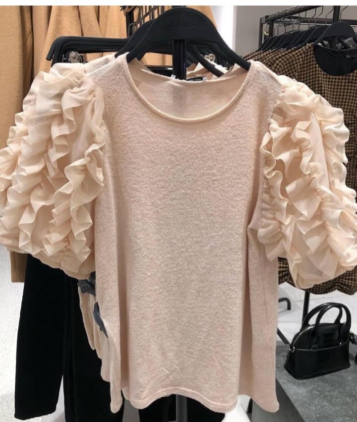 T-shirt pink Zara rose poudré 