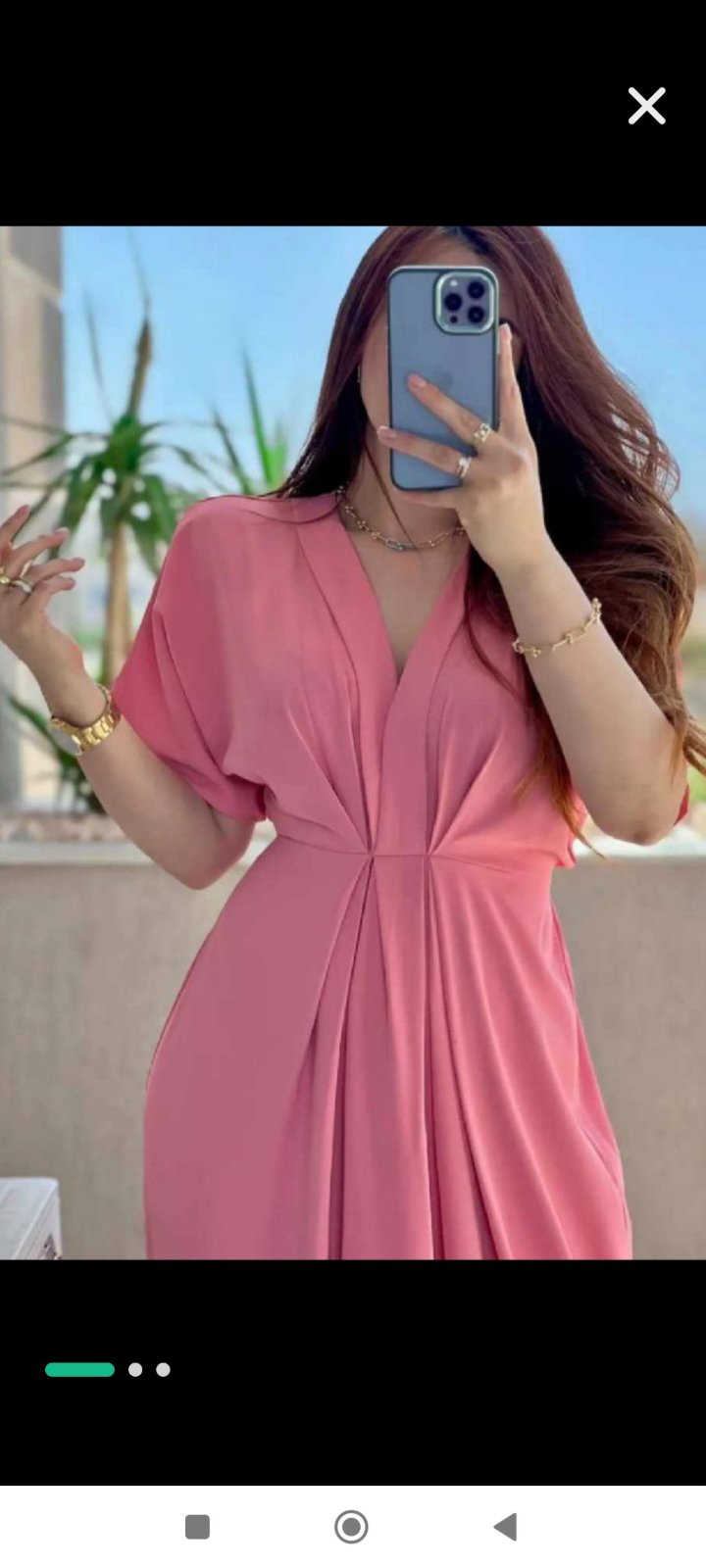 Robe corail longue