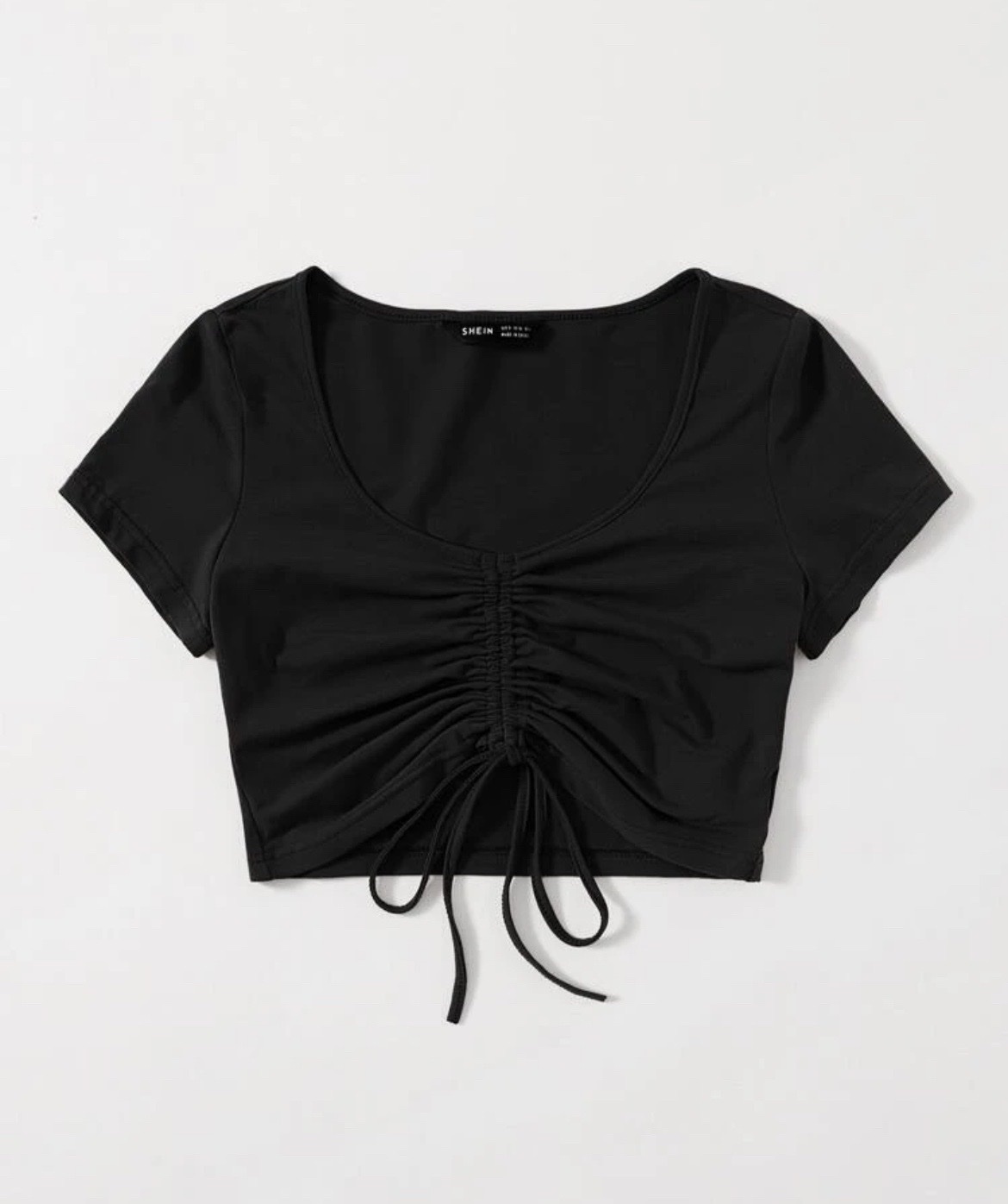 Crop top noir shein taille M