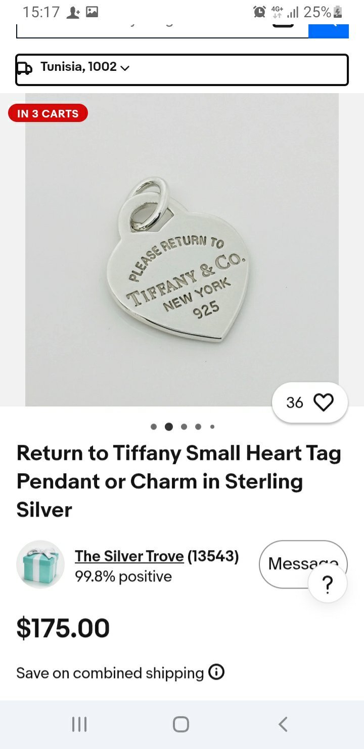 Pendentif tiffany&co 