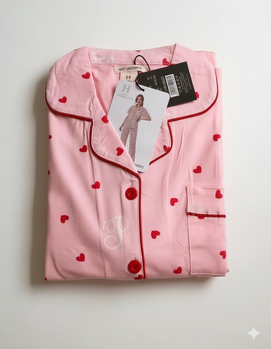 🎀Pink Pyjama Set Femme 🎀Made in Spain