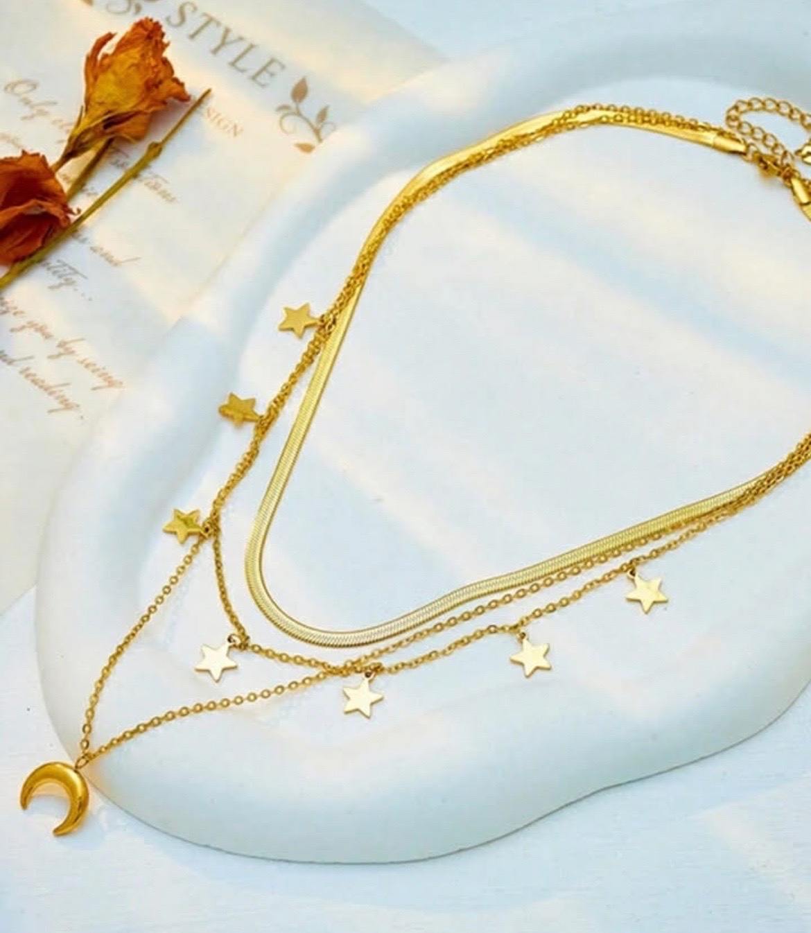 Collier inoxydable 3 en 1 ✨