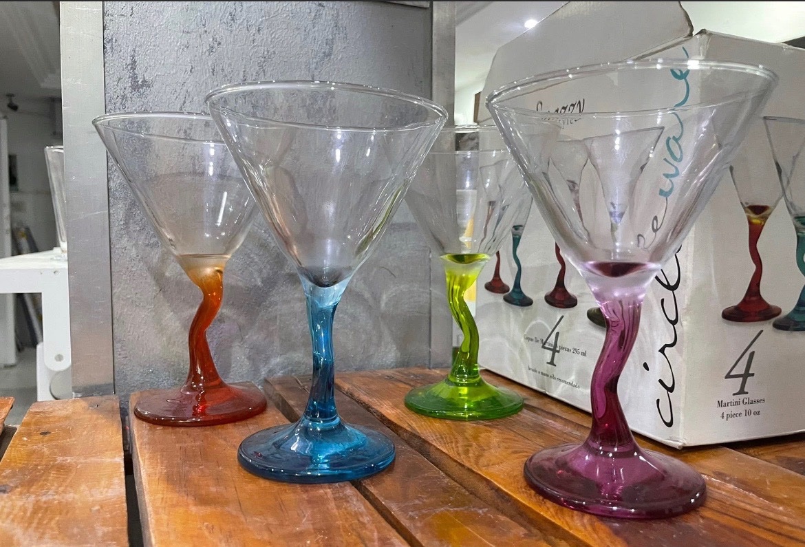 4 Verres multicouleurs 
