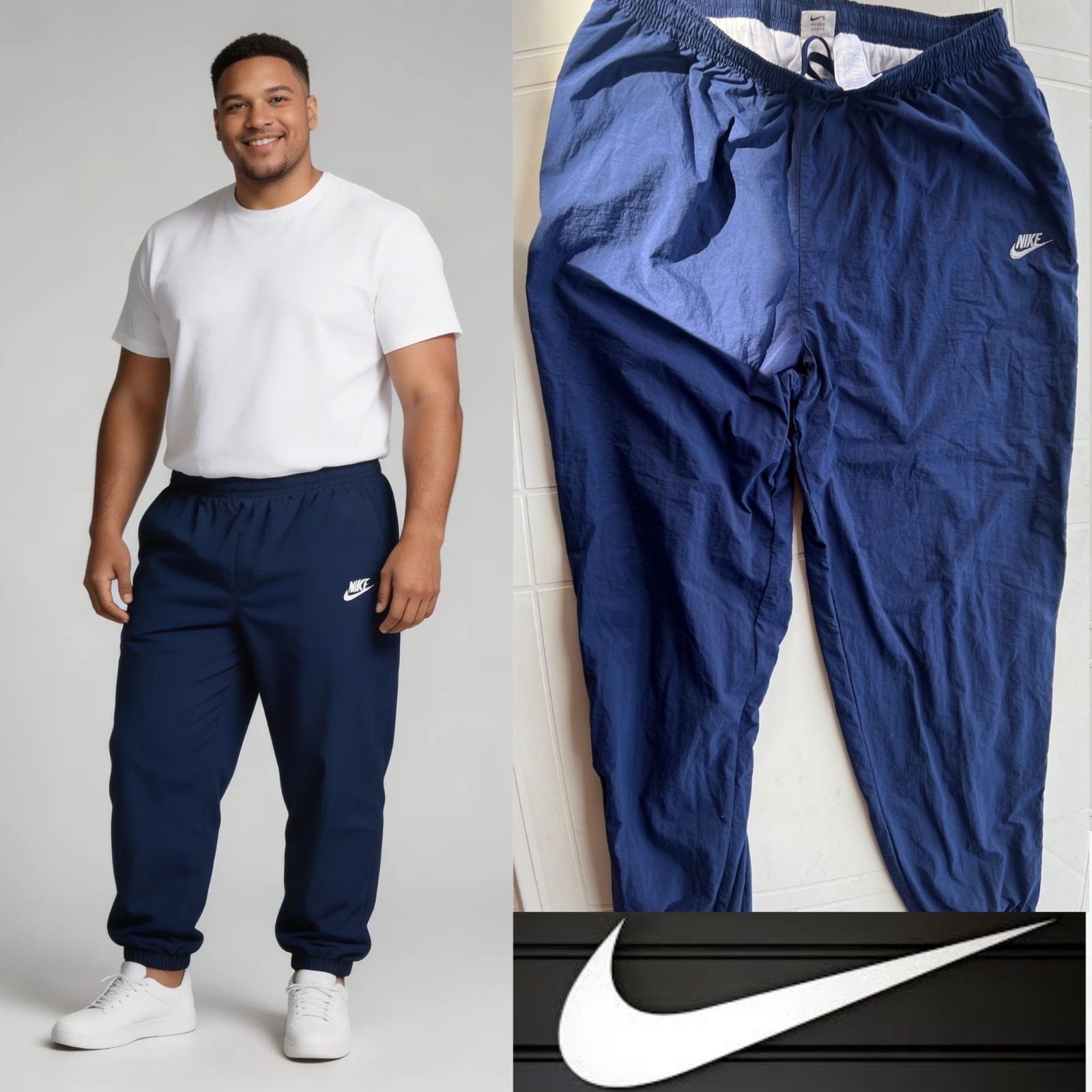 Nike - Pantalon survetement - jogging -Vintage Baggy authentique - original jogger Homme Taille XXL 193Cm 