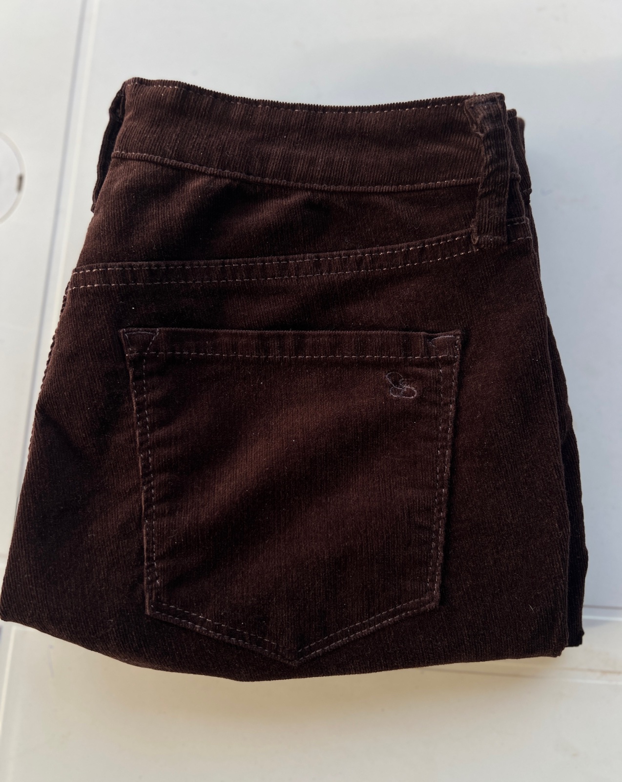 Pantalon Jeans Jessica Simpson - Jean super skinny en velours côtelé brun – Taille 29 ticket (équivalent S / 36 EU)