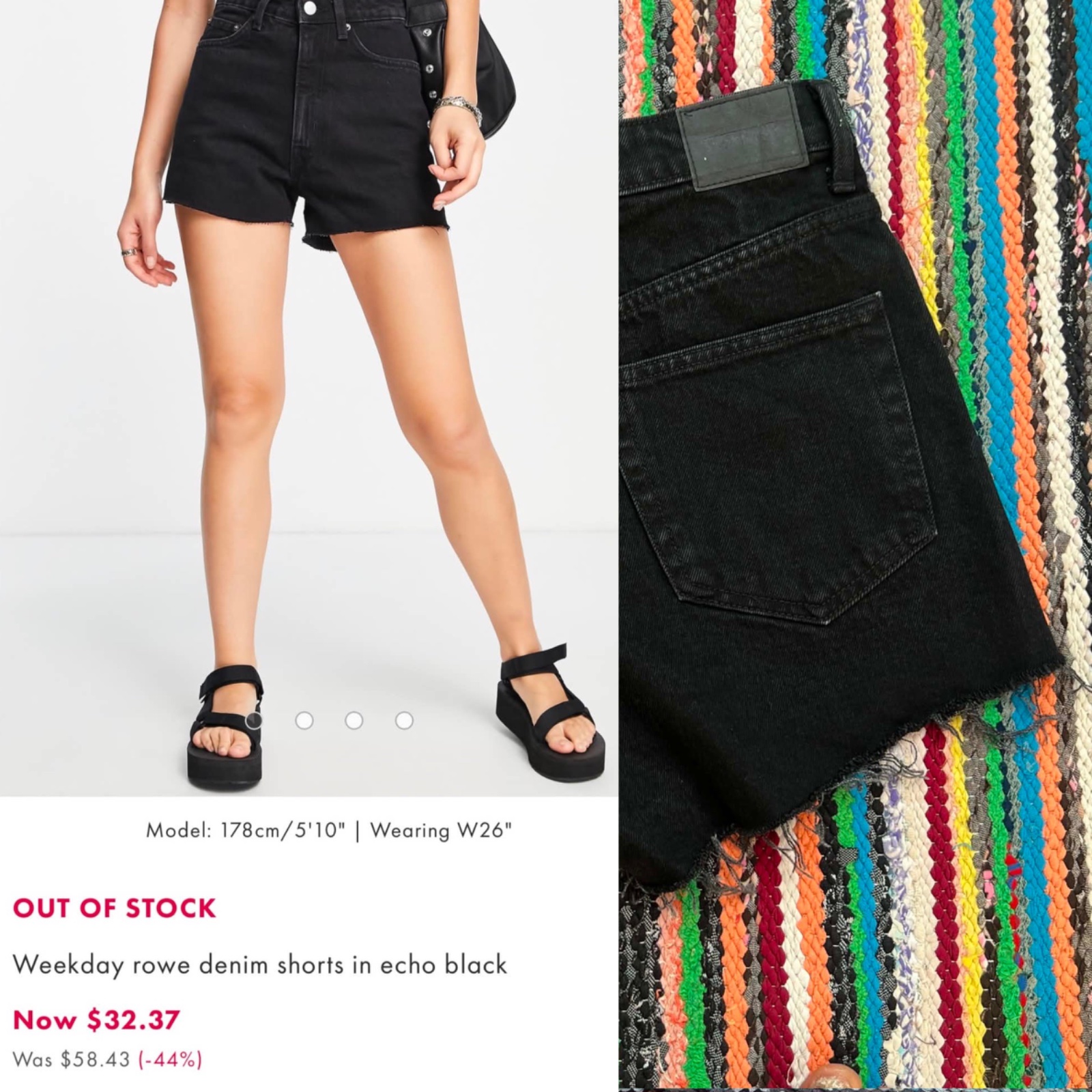 Sublime Weekday rowe denim short 