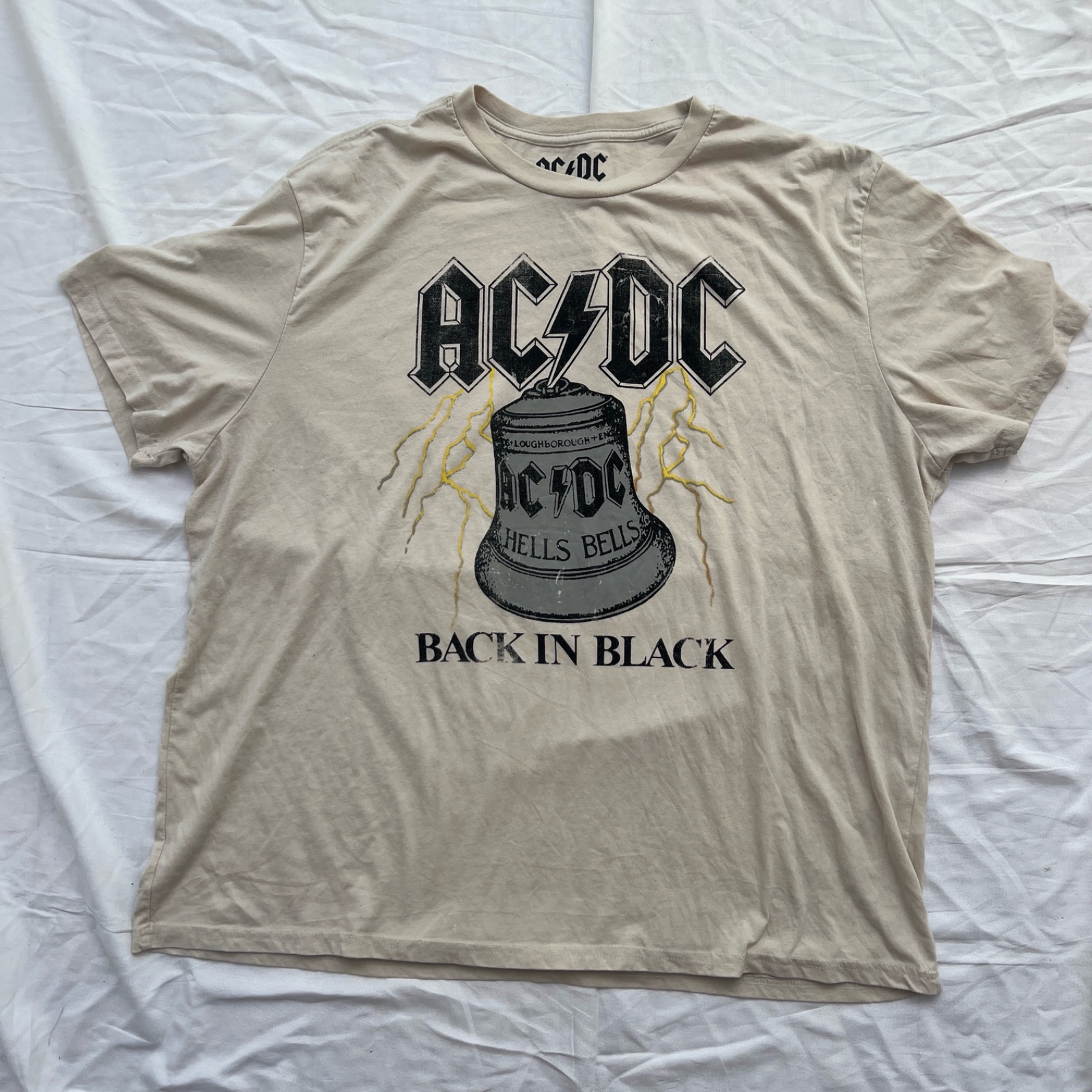 Shirt AC/DC Back in Black album Hellls Bells 