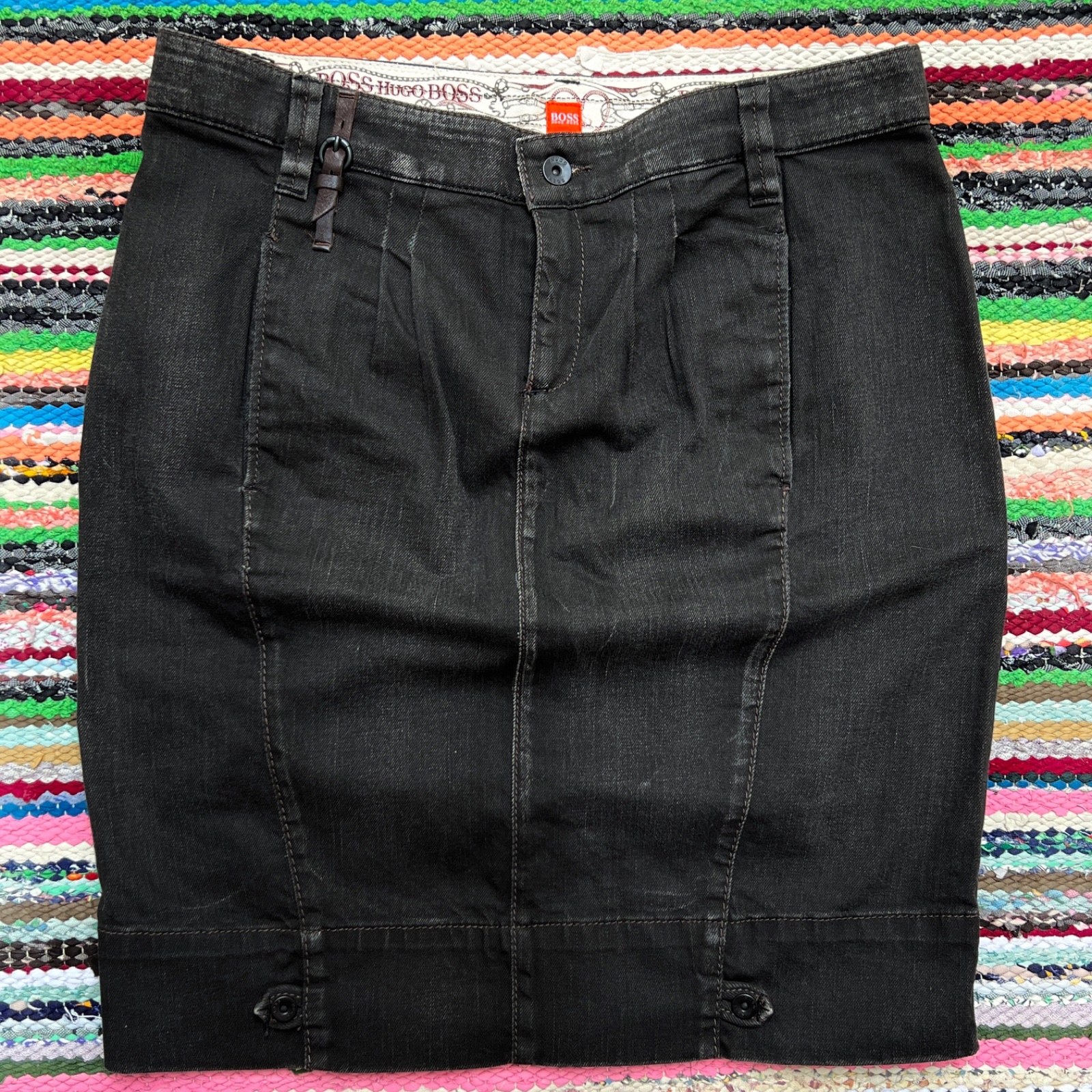 Chic Hugo Boss Landra Denim skirt 