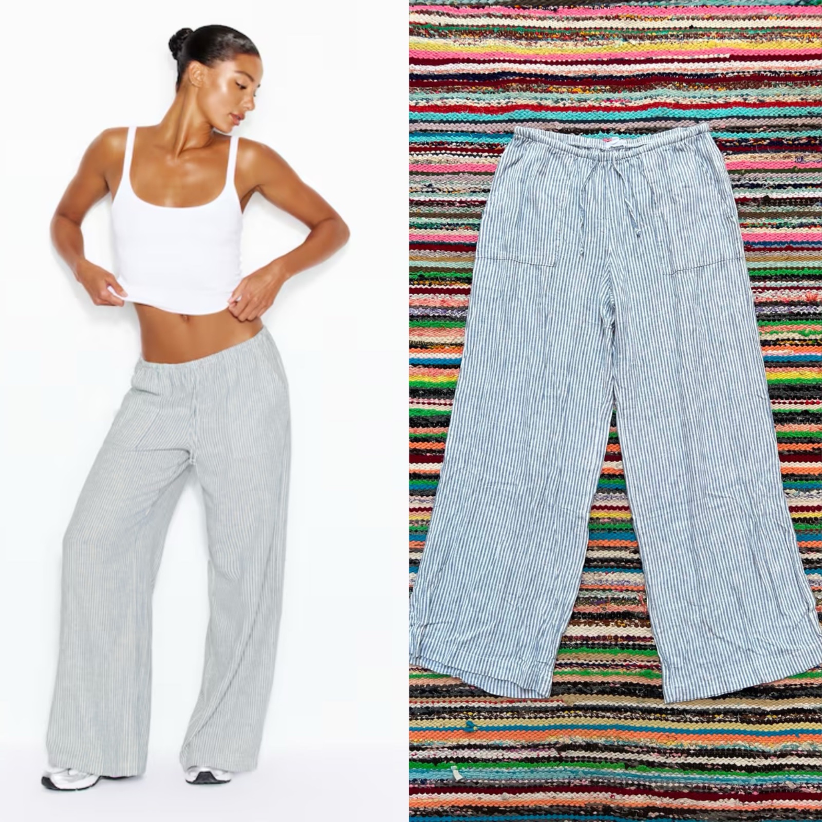 Sublime lin & viscose pants