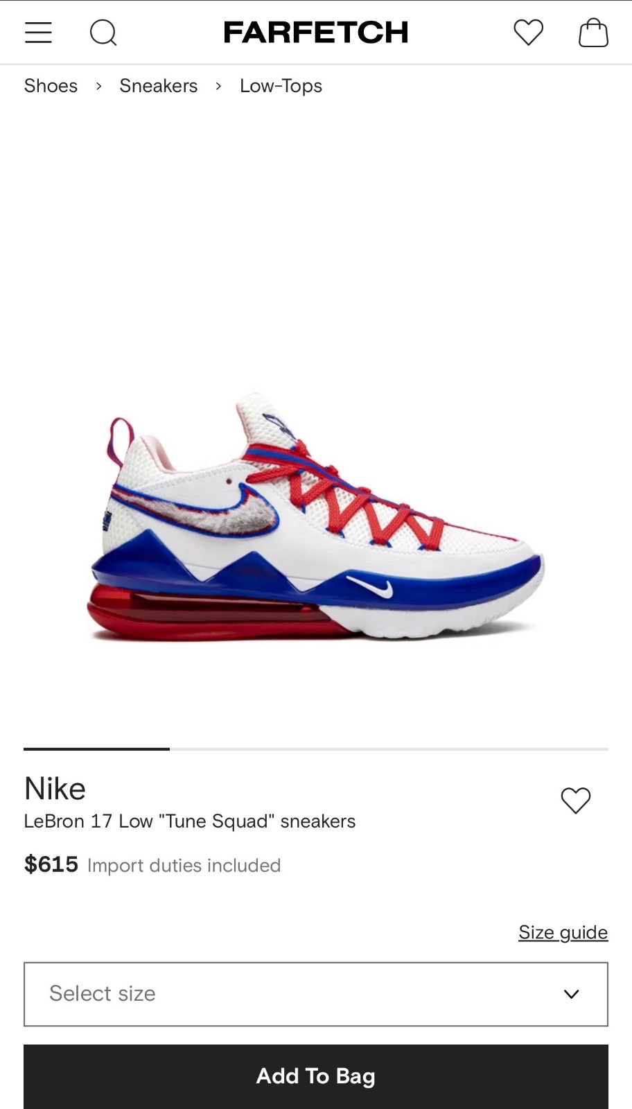 Sneaker basketball Nike Lebron Low 17 original 