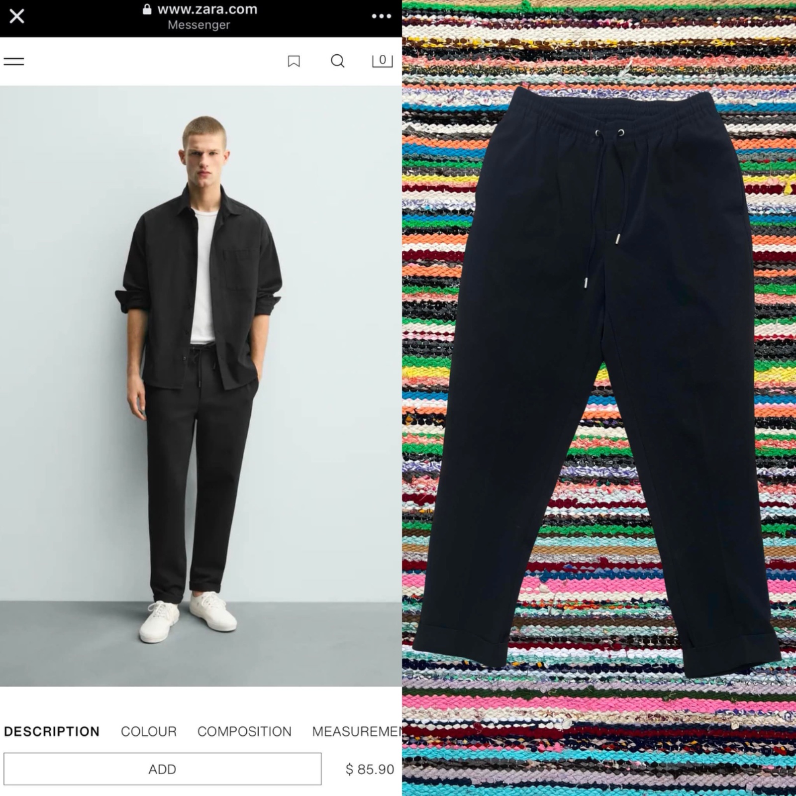 Zara Man Black Trousers - Style Smart Casual & Chic