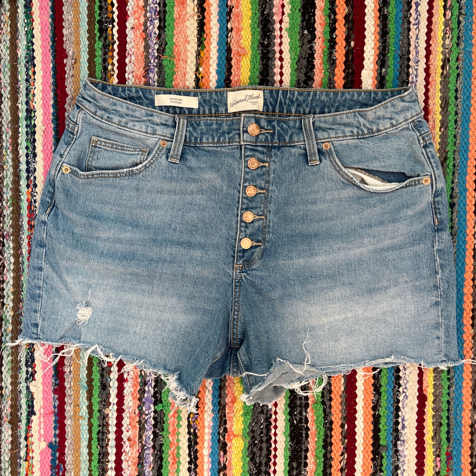 Short universal thread coton 