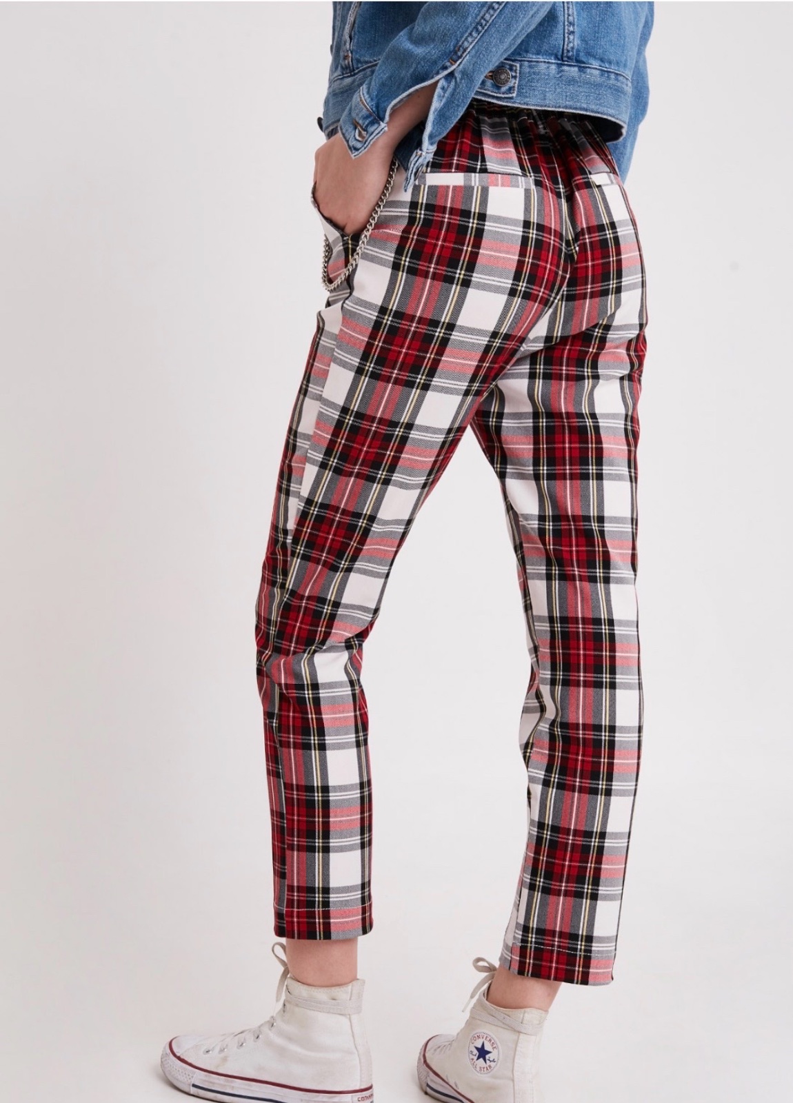 Pantalon H&M Tartan slim fit size 42 - XL / Waist 40Cm 