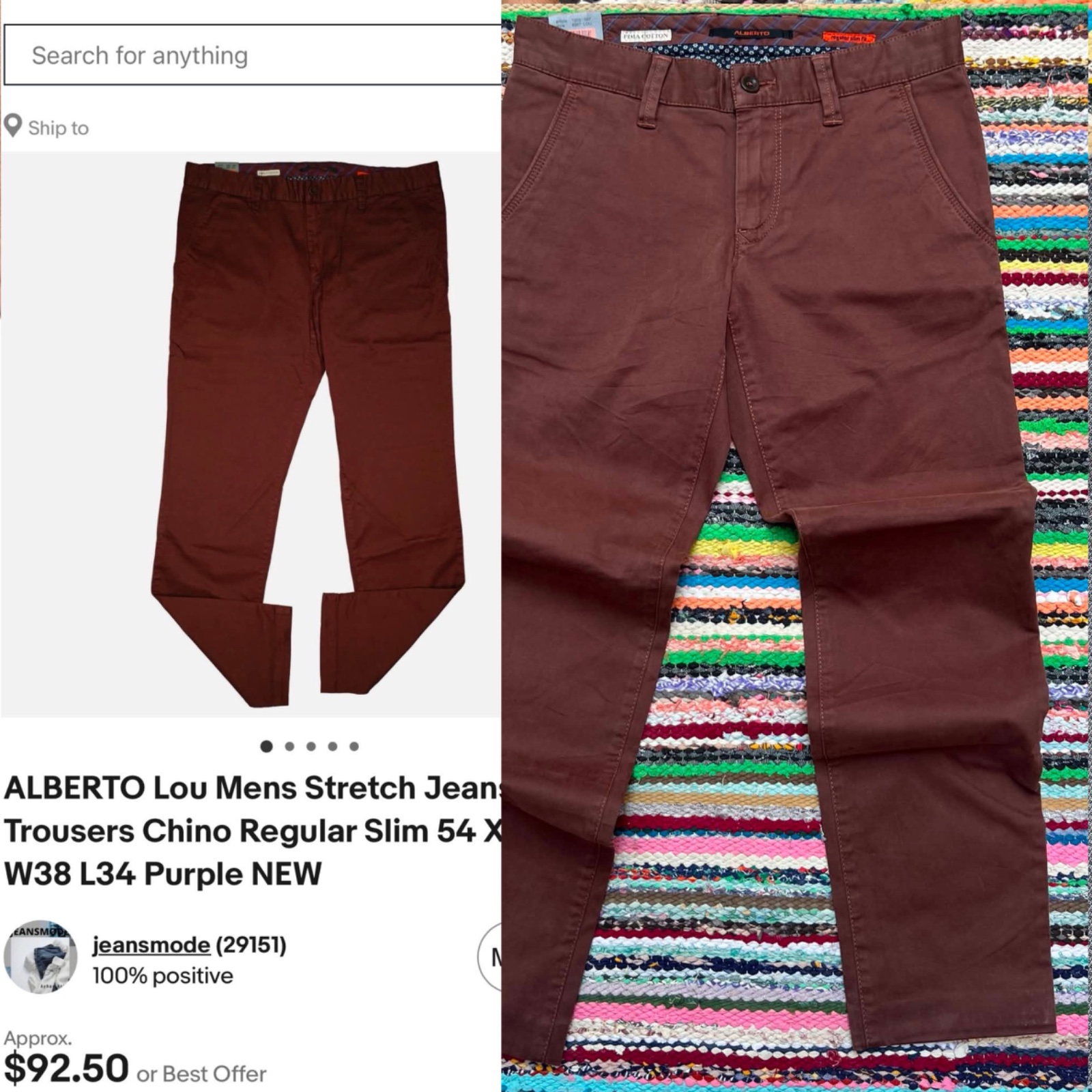 Authentic Chino pants Alberto Lou 